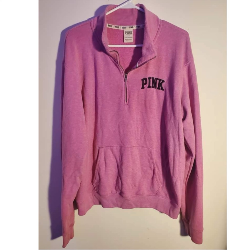 PINK quarter zip sweatshirt